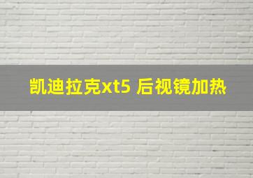 凯迪拉克xt5 后视镜加热